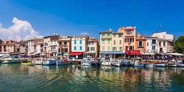 Fishing boat at the harbor of Cassis in France by Werner Dieterich