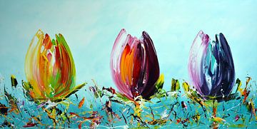 Tulips by Gena Theheartofart