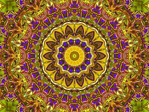 Retrospektive (Mandala in Ocker)