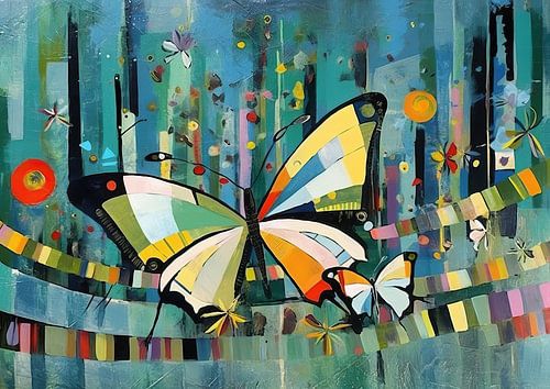 Abstrakte Schmetterlinge malen | Verspielter Flug in Farbe