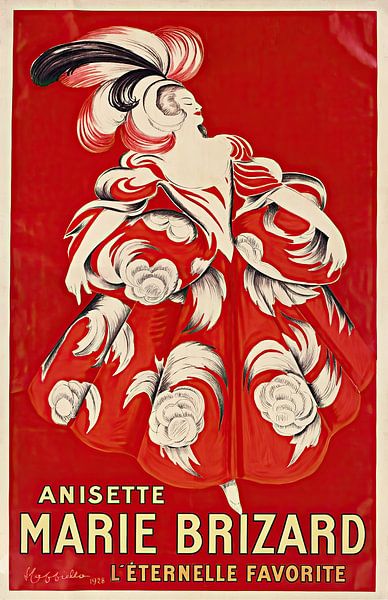 Leonetto Cappiello - Anisette Marie Brizard L’éternelle Favorite (1928) von Peter Balan
