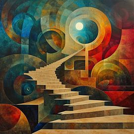 Abstrakte Trap-Kunst | Ascend Rhythms von Kunst Laune