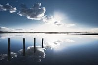 Reflexion der Wolken