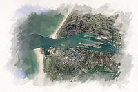 Kaart van IJmuiden