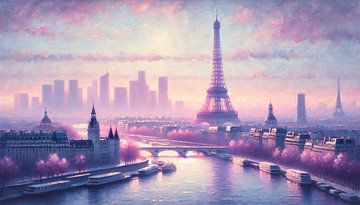 Parijs' Magie bij dageraad van artefacti