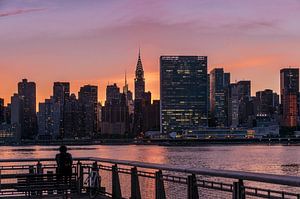 Midtown Manhattan im Abendlicht      New York