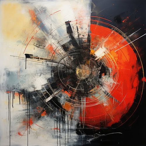 Bizarre Abstracte surrealistische achtergrond van kleuren en vormen