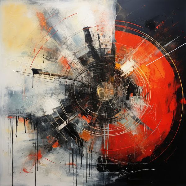 Bizarre Abstract surreal background of colours and shapes by Art Bizarre
