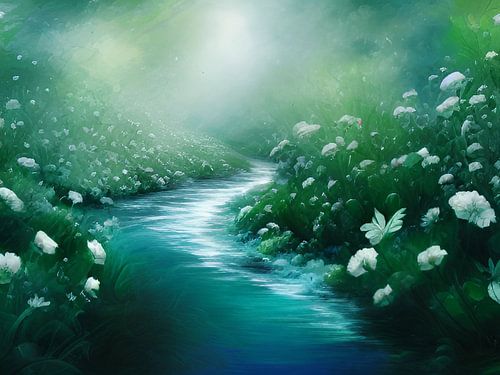 Waterwereld vol bloemen