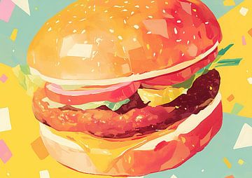 Hamburger van ARTEO Schilderijen