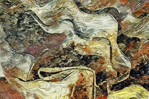 Betonte Reliefstruktur