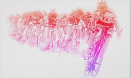 Peloton cyclists by ! Grobie