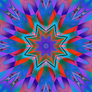 Mandala P993 Red Green Blue