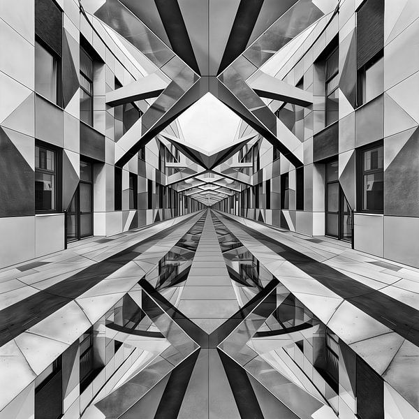 ARCHITECTUUR COLLAGE SPIEGELING 03 van AHAI depARTment