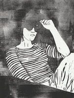 peace in stripes portrait