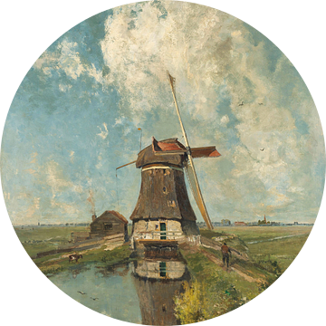 Een molen aan een poldervaart, Paul Joseph Constantin (gezien bij vtwonen) Gabriël