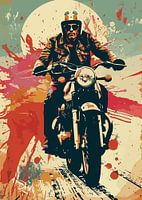 Man On His Motorbike