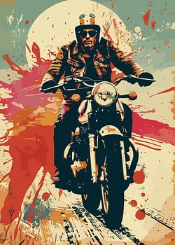 Man On His Motorbike