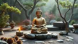 Zen garden: A place for reflection by Jean Pierre