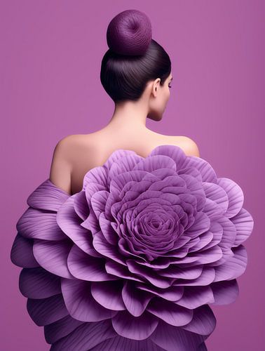Purple Dahlia Mood by Jacky