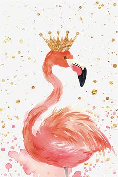 Flamingo Koning van Poster Art Shop