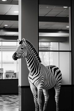 Zebra in huis van BlackPeonyX