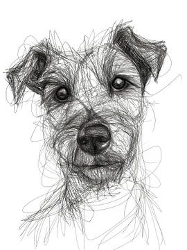 Illustration of a fox terrier by ARTemberaubend