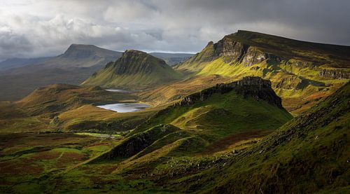 Vue sur le Quiraing sur l'île de Skye sur Krijn van der Giessen