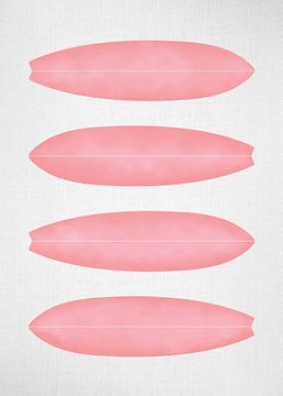 Surfboards in Pink by Gal Design