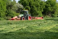 The lawnmower, the great danger to fawn.