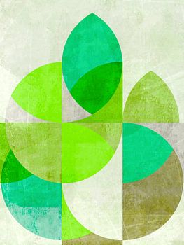 Skandinavischer Retro Garten Grün