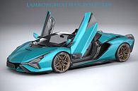 Lamborghini Sian Roadster met tekst van Gert Hilbink thumbnail