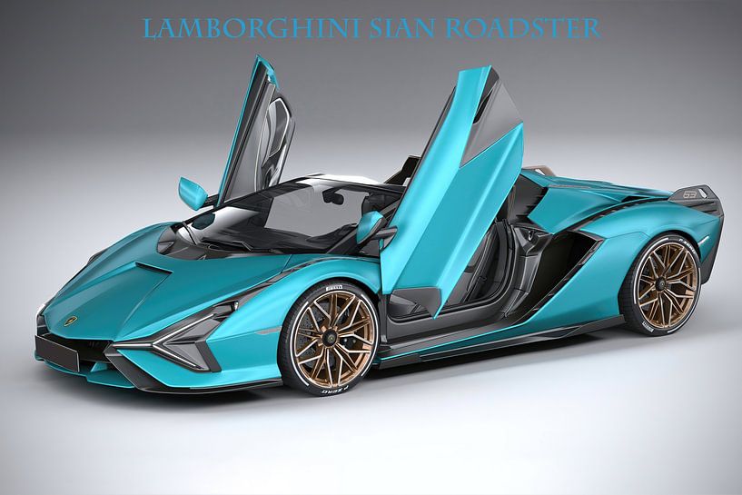 Lamborghini Sian Roadster met tekst van Gert Hilbink