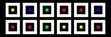Nested | Center | 06x02 | N=02 | Random #05 | RGBY van Gerhard Haberern