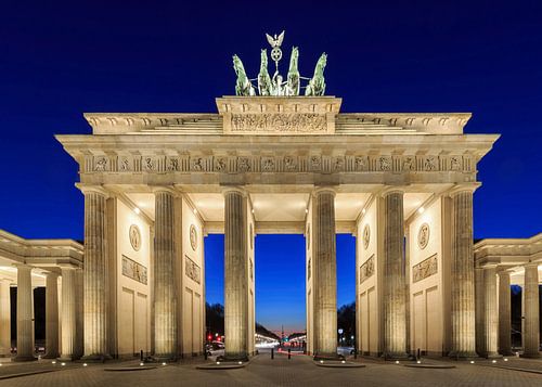 Brandenburger Tor in het blauwe uur