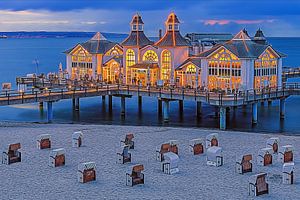 Sonnenuntergang Sellin Pier, Rügen