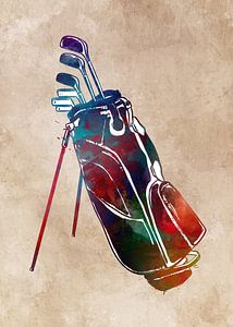 Golftasche Sport #Golf #Sport von JBJart Justyna Jaszke