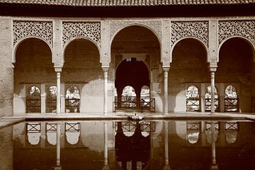 Reflection of decorated arches by Wytze Plantenga