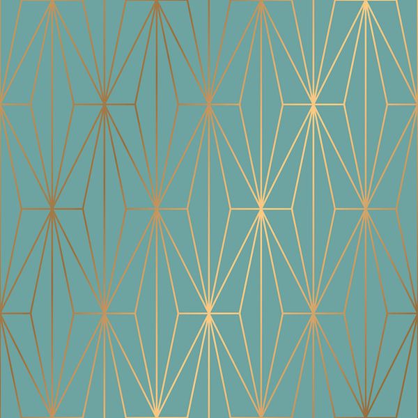 MOTIF BLEU OR ÉLÉGANT I par Pia Schneider