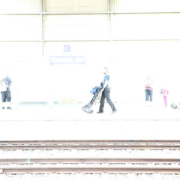 Man op het station van Heike Hultsch