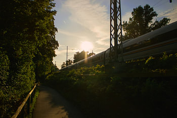 A path and a train