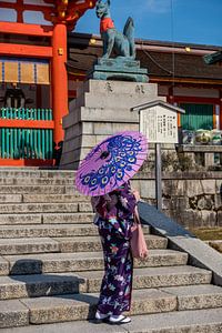 Kimono in Kyoto van Luis Emilio Villegas Amador