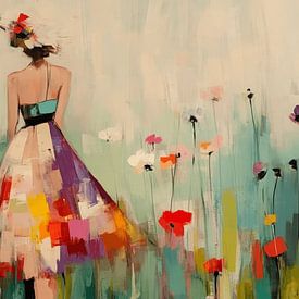 Wandering through a field of flowers by Studio Allee