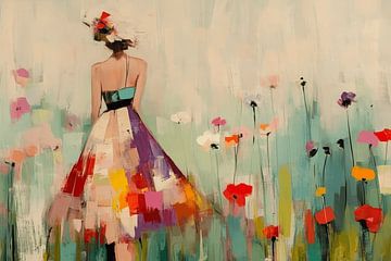 Wandering through a field of flowers