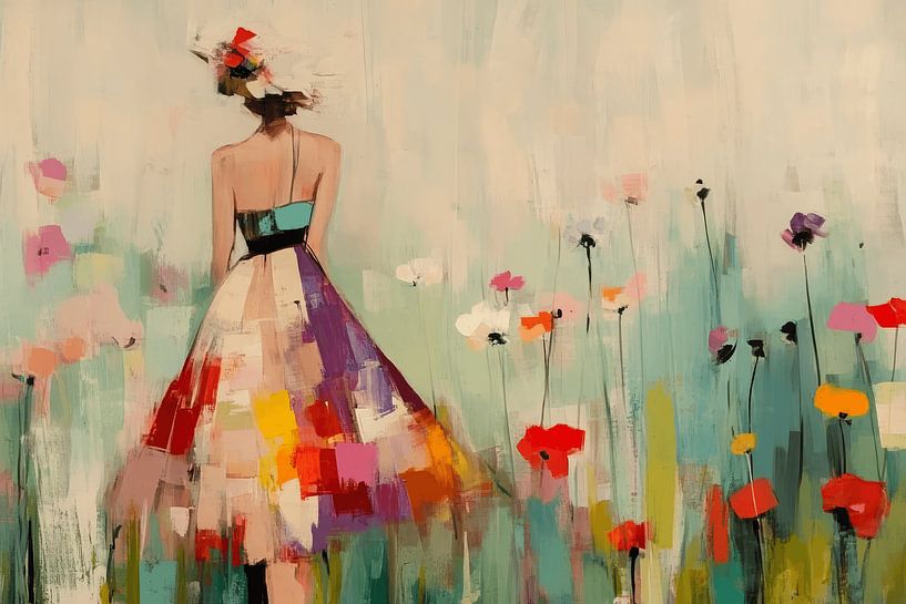 Wandering through a field of flowers by Studio Allee
