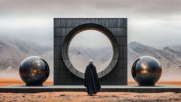 De poort naar de sterren van Klaus Tesching - Art-AI