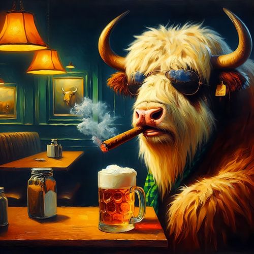 Yak in einer Bar