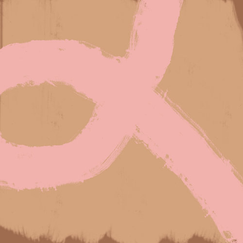 Abstract shapes in warm colorful pastels