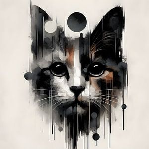 portrait de chat sur FoXo Art