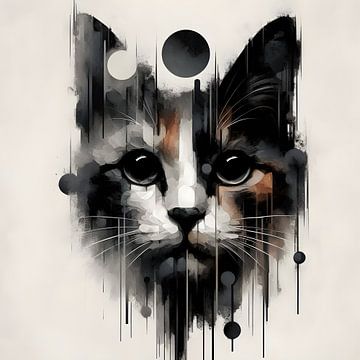 Katzenporträt von FoXo Art